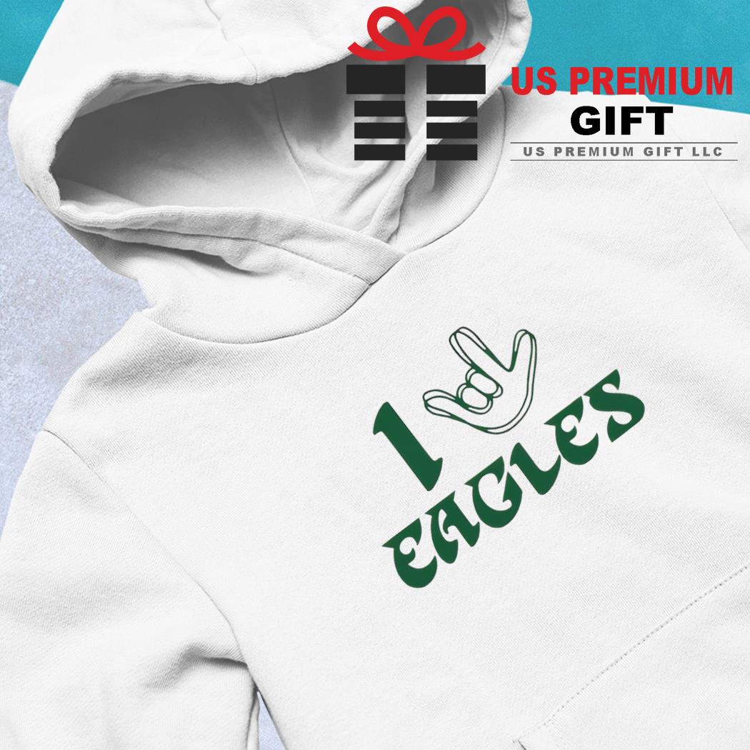 Philadelphia Eagles love sign logo shirt, hoodie, sweater, long