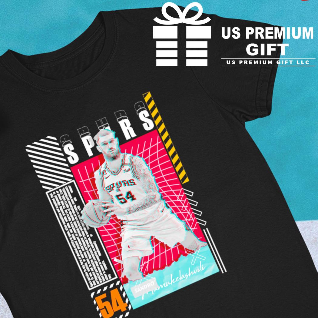 Sandro Mamukelashvili Basketball Design Poster Spurs T-shirt