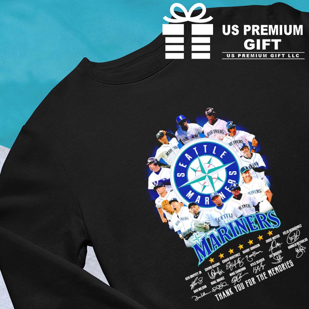 Seattle Mariners Team Baseball Thank You For The Memories Signatures Shirt,  hoodie, sweater, long sleeve and tank top