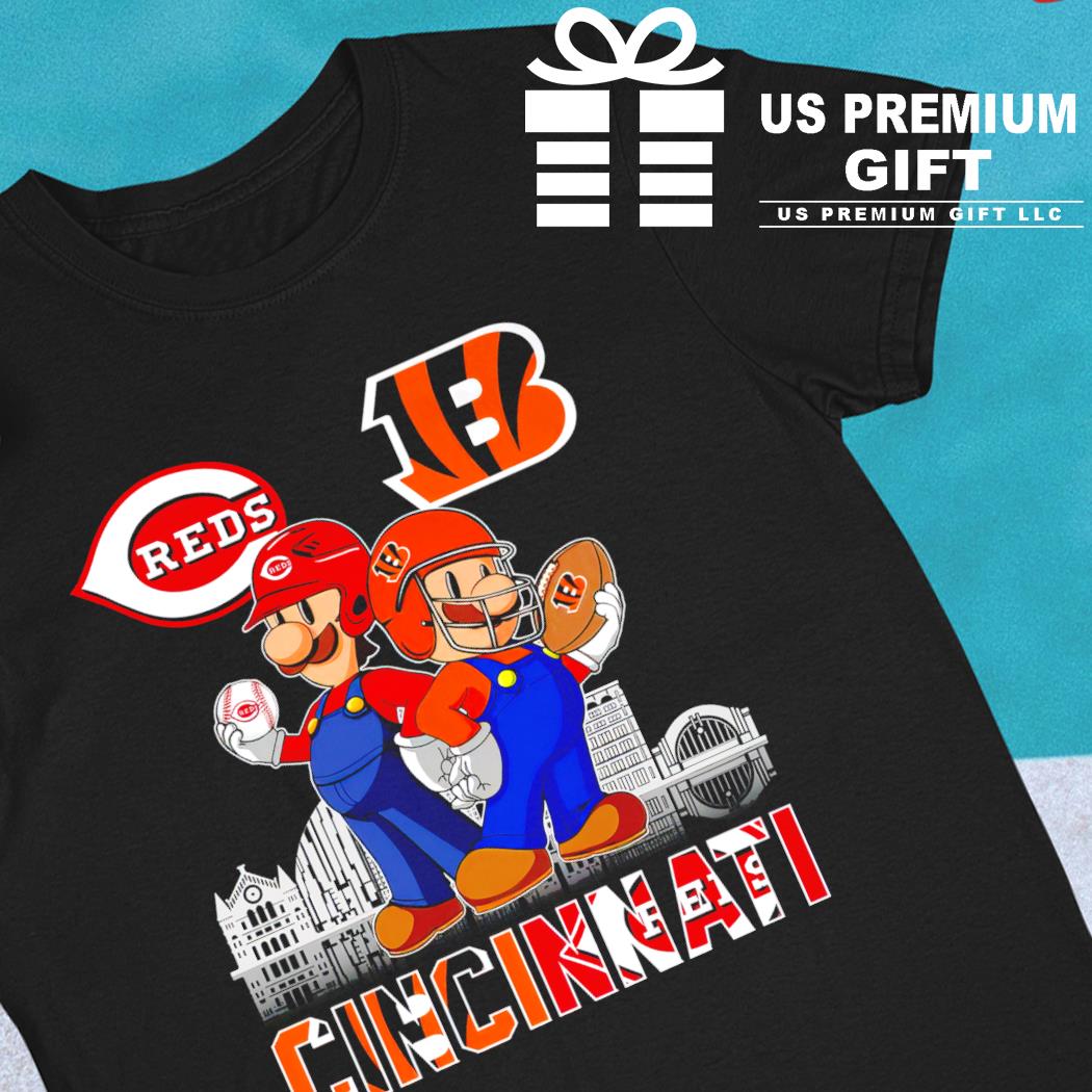 CincinnatI city cincinnatI bengals and cincinnatI reds baseball shirt,  hoodie, sweater, long sleeve and tank top