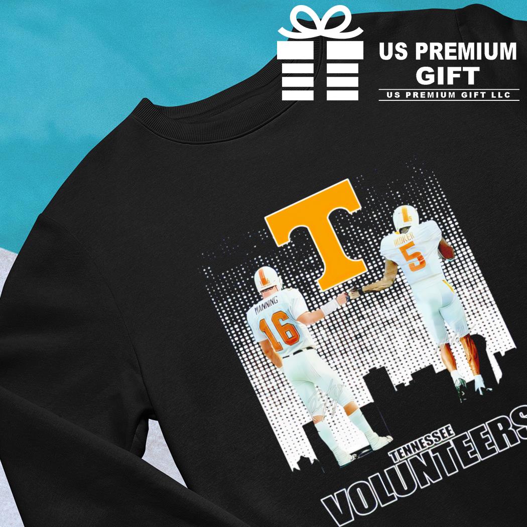 Tennessee Volunteers football Peyton Manning 16 and Hendon Hooker 5 players  signatures shirt, hoodie, sweater, long sleeve and tank top