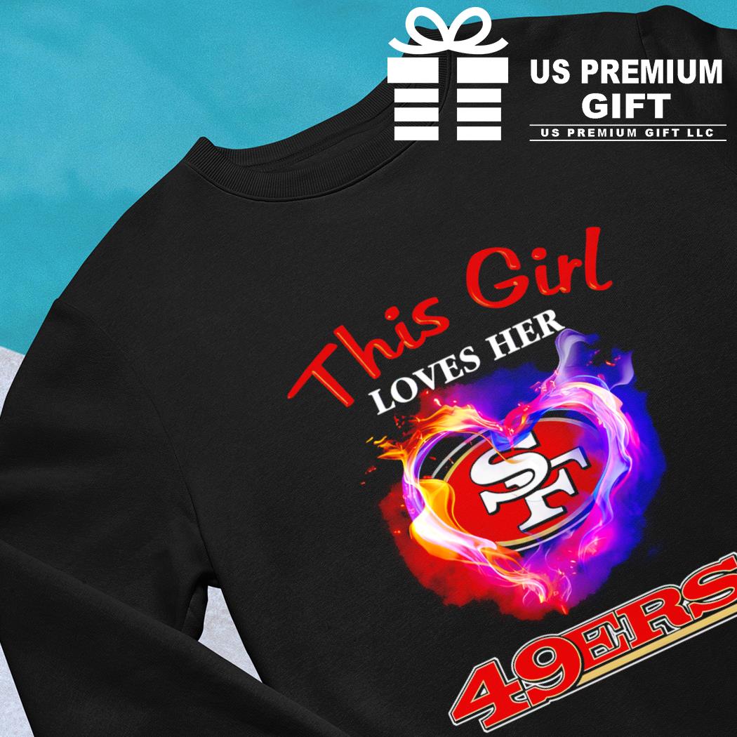 San Francisco 49ers Tiny Heart Shape T-shirt - Jomagift