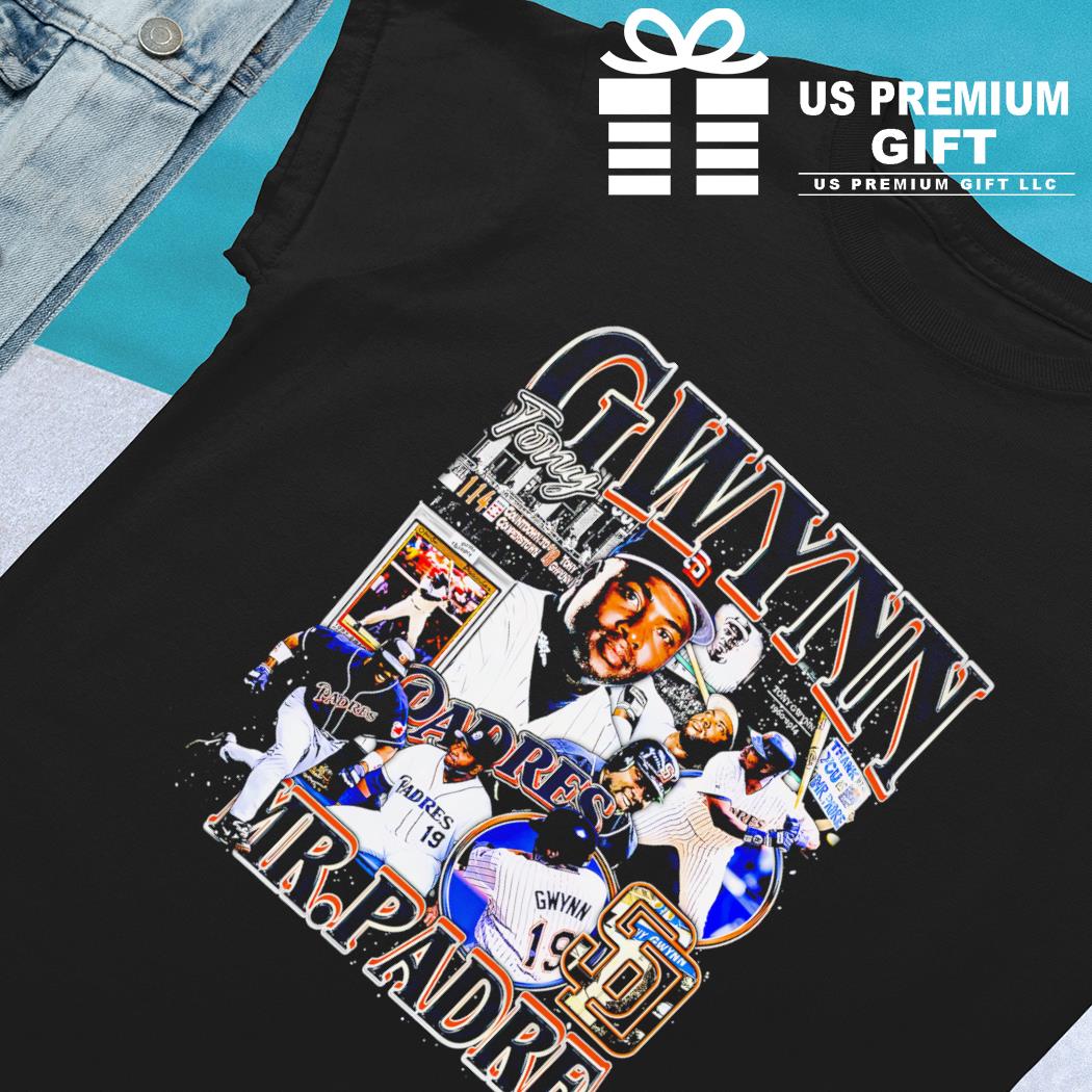 Tony Gwynn San Diego Padres Mitchell & Ness Cooperstown Player Image T-Shirt  - Gold