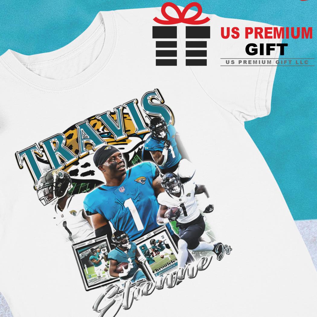 Travis Etienne 1 Jacksonville Jaguars football retro poster shirt