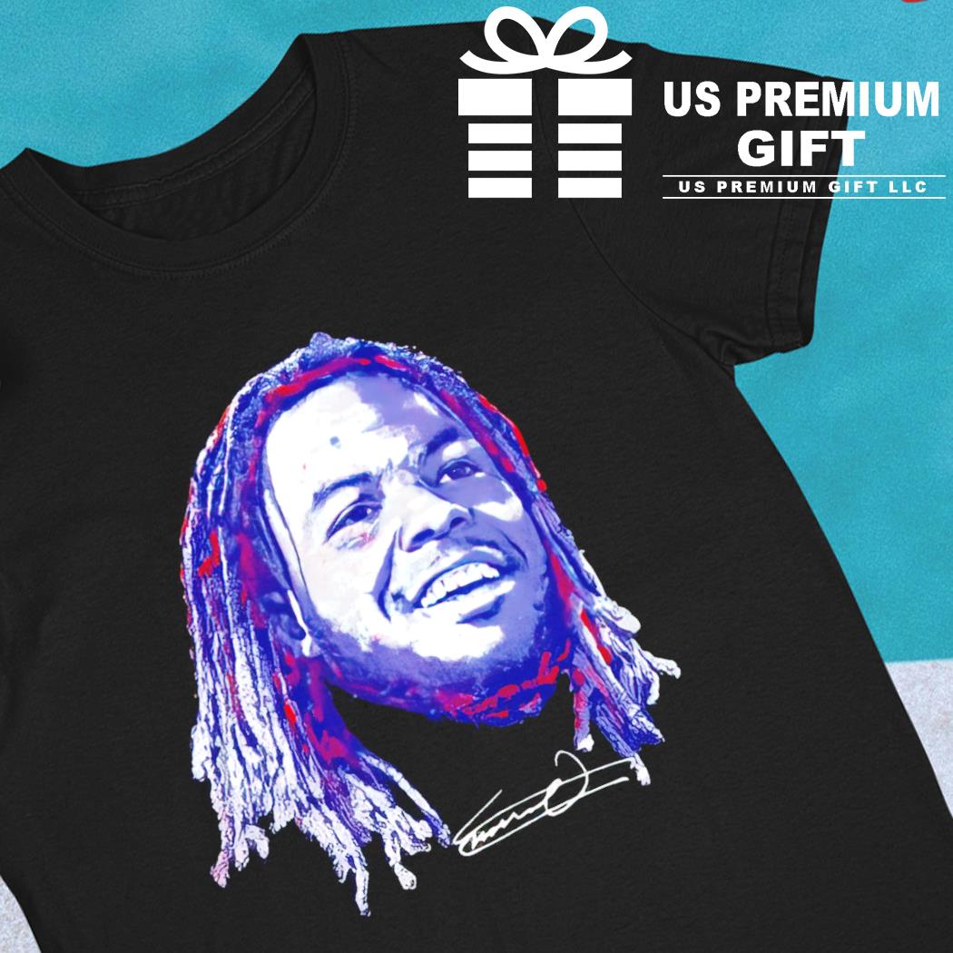 Vladimir Guerrero Jr. 27 Toronto Blue Jays baseball player action pose  signature outline card gift shirt, hoodie, sweater, long sleeve and tank top