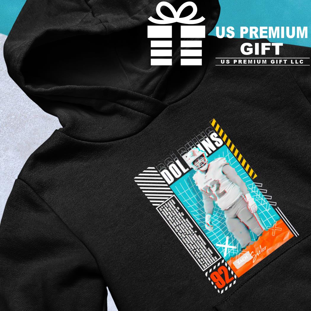 Zach Sieler 92 Miami Dolphins football player glitch poster shirt, hoodie,  sweater, long sleeve and tank top