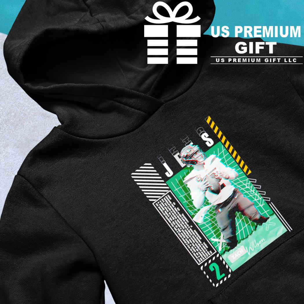 Zach Wilson 2 New York Jets football player glitch poster shirt, hoodie,  sweater, long sleeve and tank top