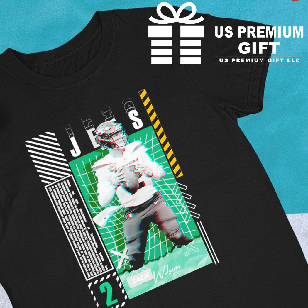 Zach Wilson 2 New York Jets football player glitch poster shirt, hoodie,  sweater, long sleeve and tank top