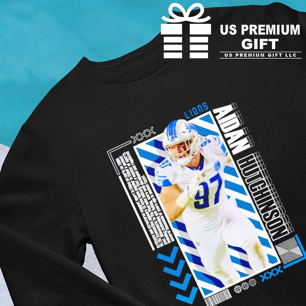 Aidan Hutchinson 97 Detroit Lions football player poster shirt, hoodie,  sweater, long sleeve and tank top