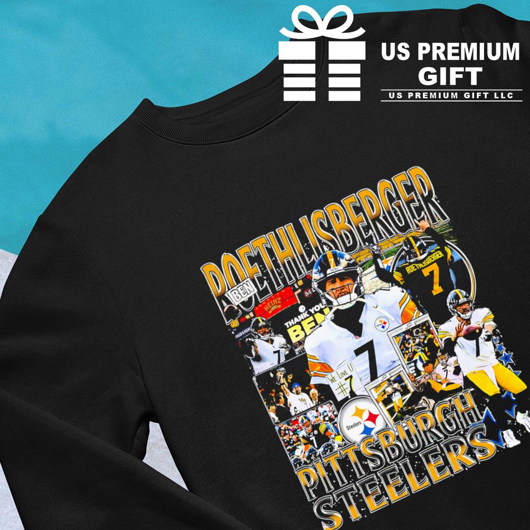 Ben Roethlisberger 7 Pittsburgh Steelers football player Vintage gift shirt,  hoodie, sweater, long sleeve and tank top