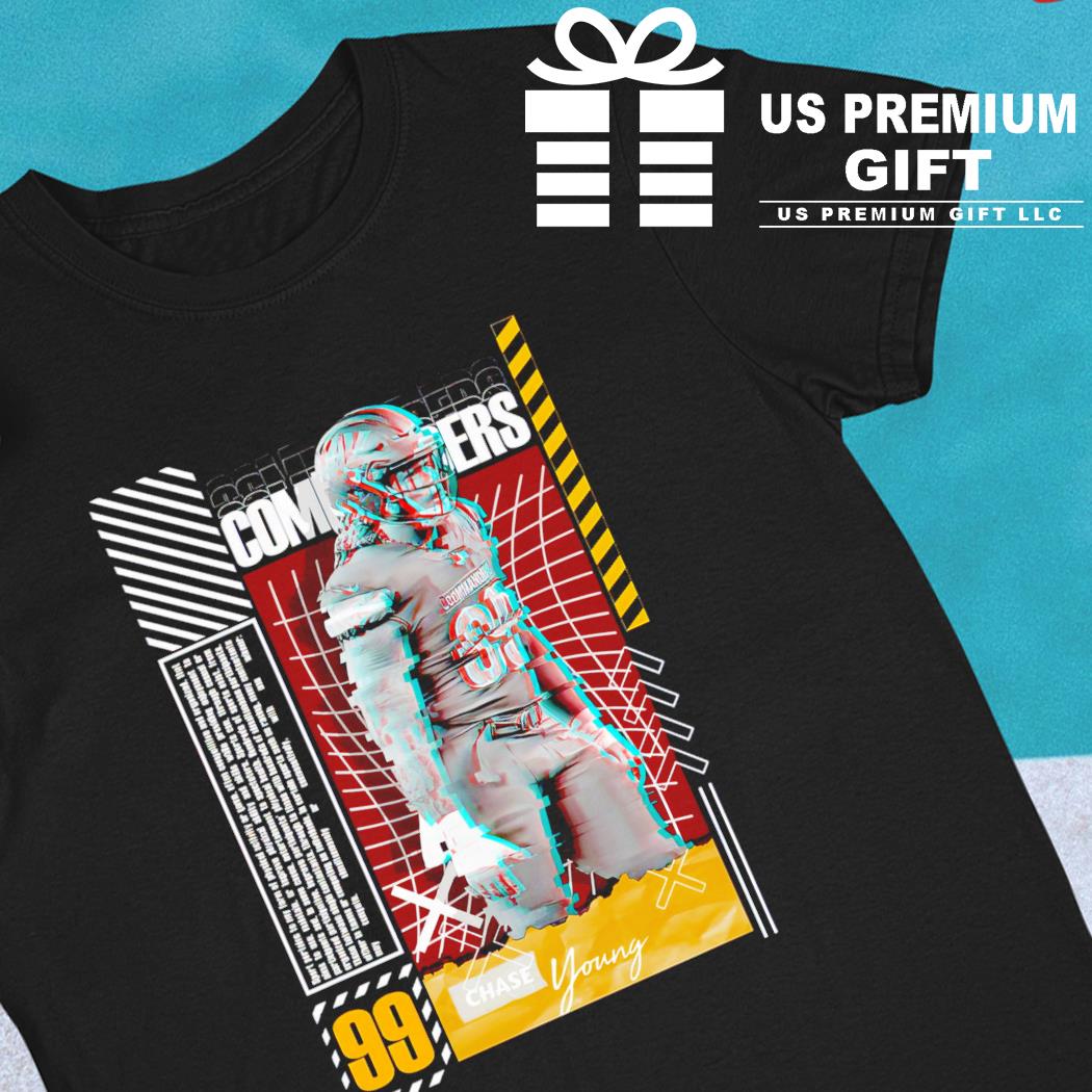 Chase Young 99 Washington Commanders football player glitch poster gift  shirt, hoodie, sweater, long sleeve and tank top