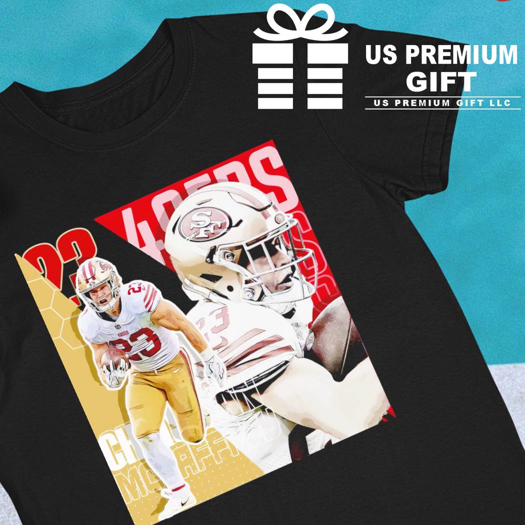 NEW! Christian McCaffrey San Francisco 49ers #23 Football Player T-Shirt  Gift