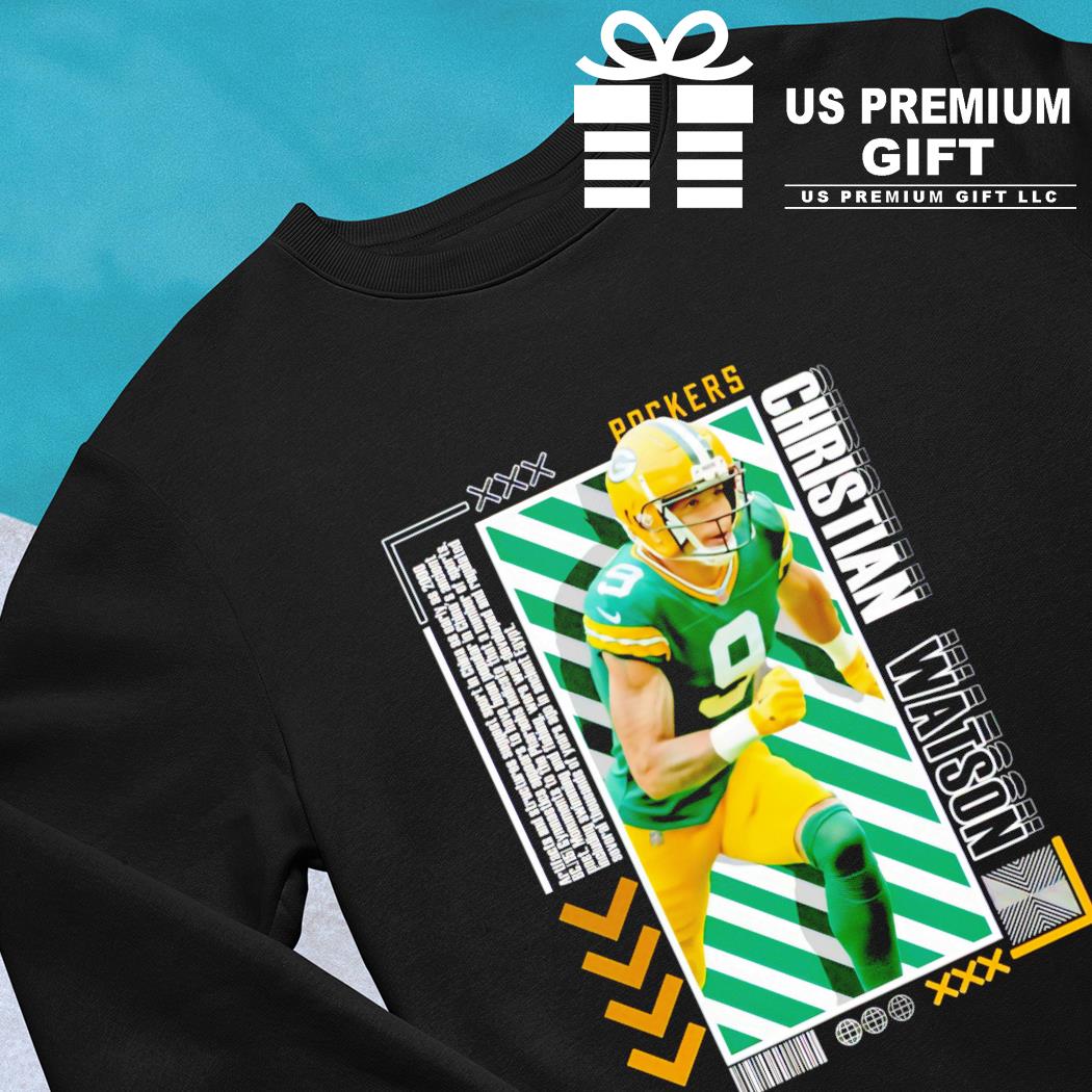 Christian Watson Green Bay Packers signature 2023 shirt