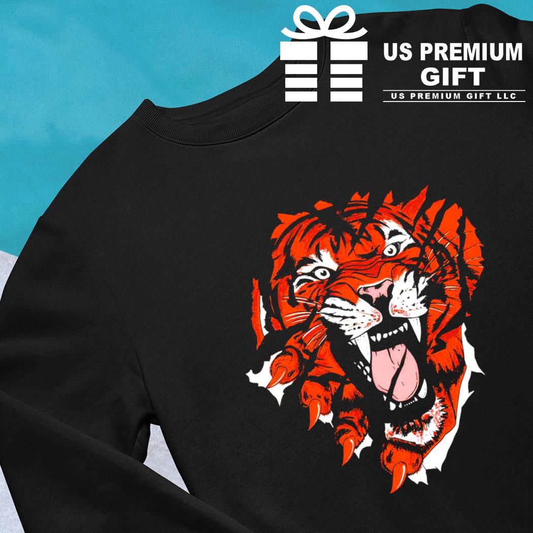 Cincinnati Bengals Static Crew Neck Sweatshirt, Black/Orange