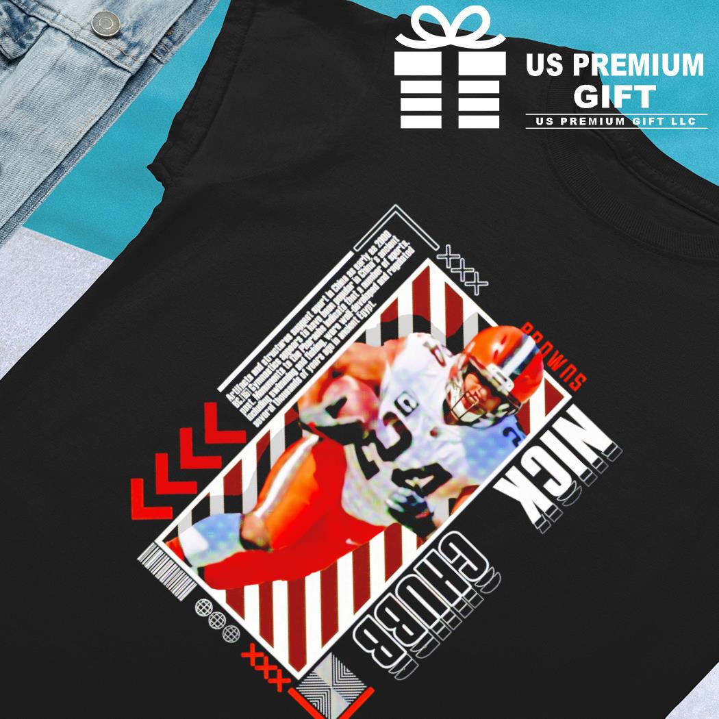 Nick Chubb T-Shirt, Cleveland Football Men's Premium T-Shirt