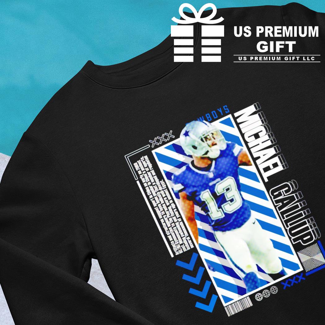 Dallas Cowboys football 13 Michael Gallup player pose Us gift shirt,  hoodie, sweater, long sleeve and tank top