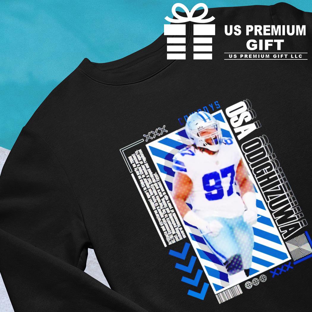 Dallas Cowboys football 97 Osa Odighizuwa player pose Us gift shirt,  hoodie, sweater, long sleeve and tank top