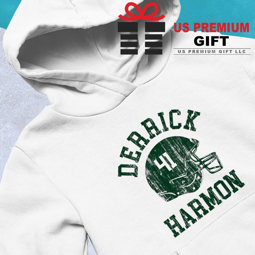 Derrick Harmon 41 San Francisco 49ers football helmet font text