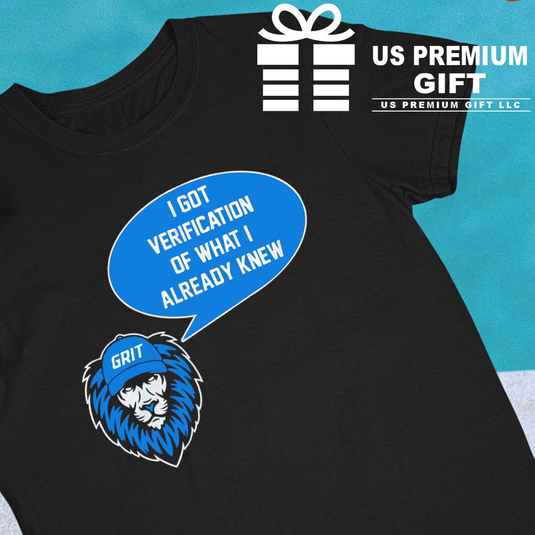 Detroit Grit Detroit Lions Football Shirt