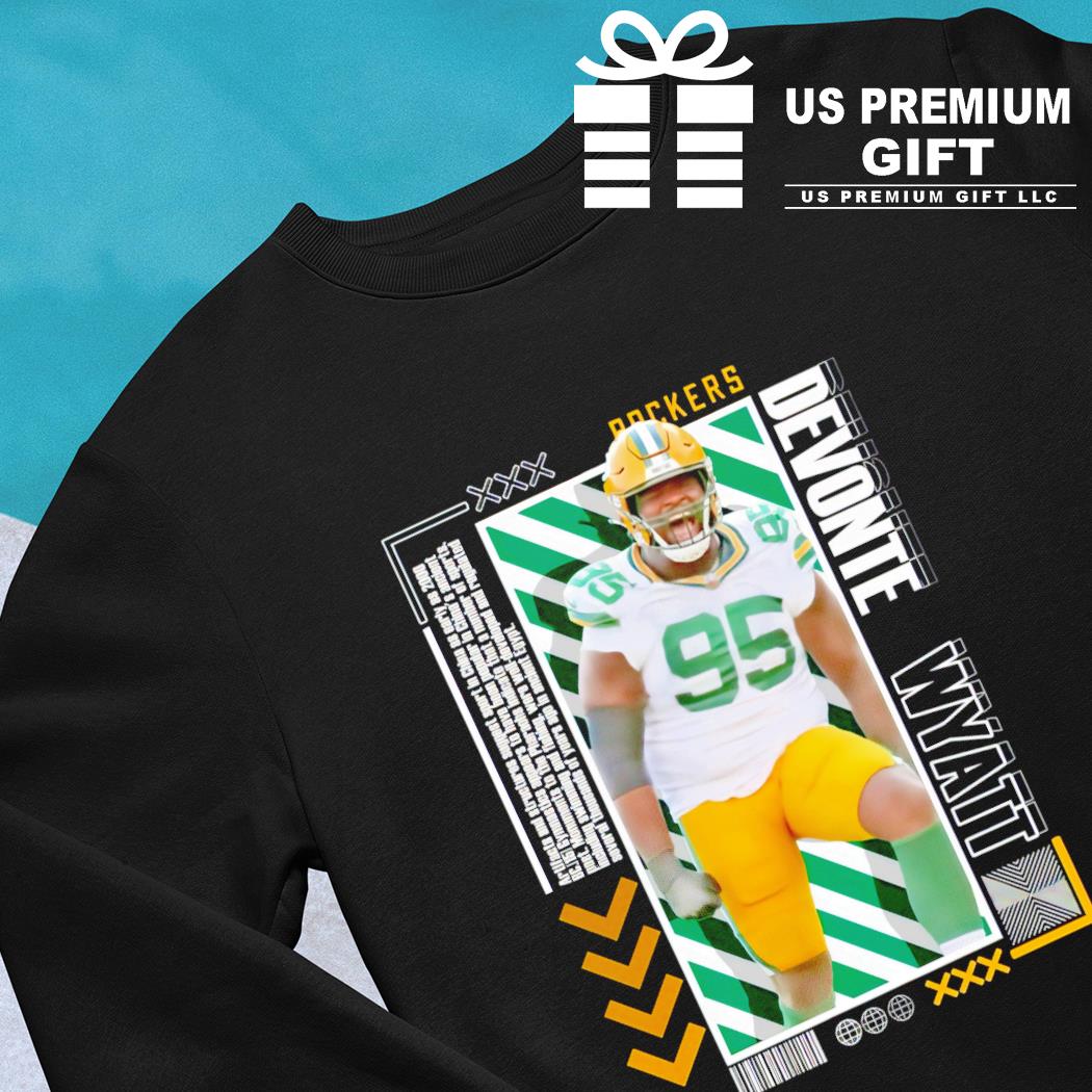 Devonte Wyatt 95 Green Bay Packers football player pose poster gift shirt,  hoodie, sweater, long sleeve and tank top