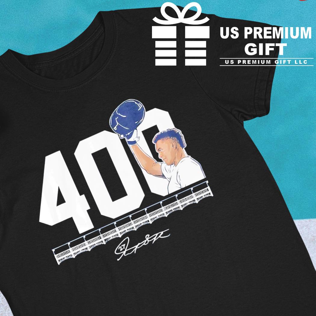 New York Yankees Giancarlo Stanton 400 Signature T-shirt,Sweater