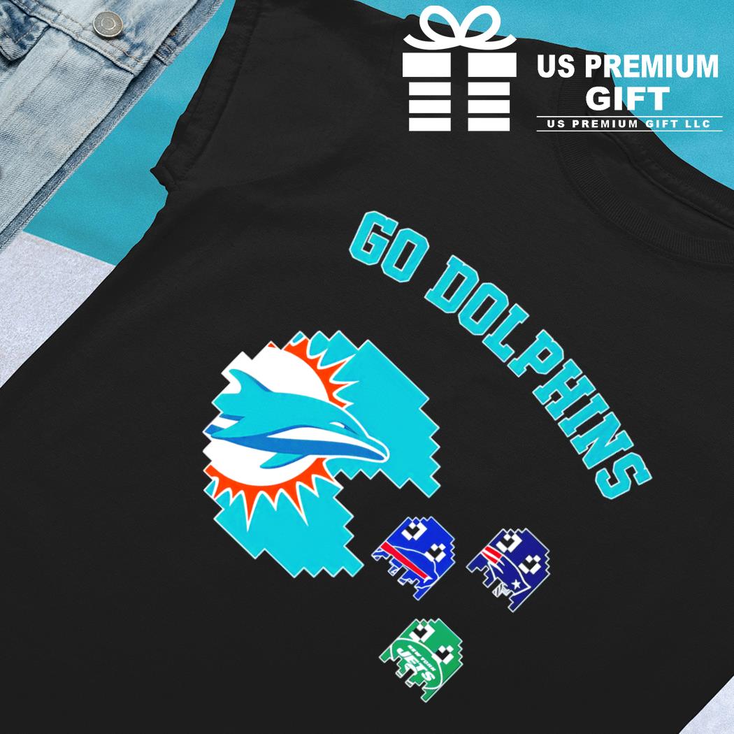 Go Miami Dolphins Pacman Patriots Bills and Jets shirt, hoodie