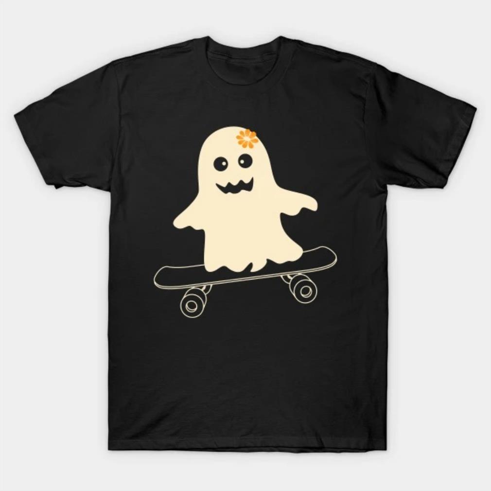 Ghost Skateboarding Halloween Skateboard Shirt Men Boys Kids T Shirt -  teejeep