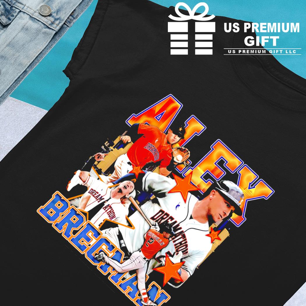Houston Astros Alex Bregman Men's Cotton T-Shirt - Heather Gray - Houston | 500 Level Major League Baseball Players Association (MLBPA)