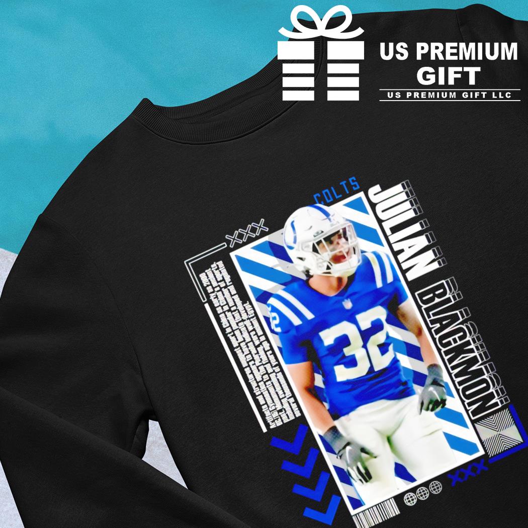 Indianapolis Colts football 32 Julian Blackmon player pose poster Us gift  shirt, hoodie, sweater, long sleeve and tank top