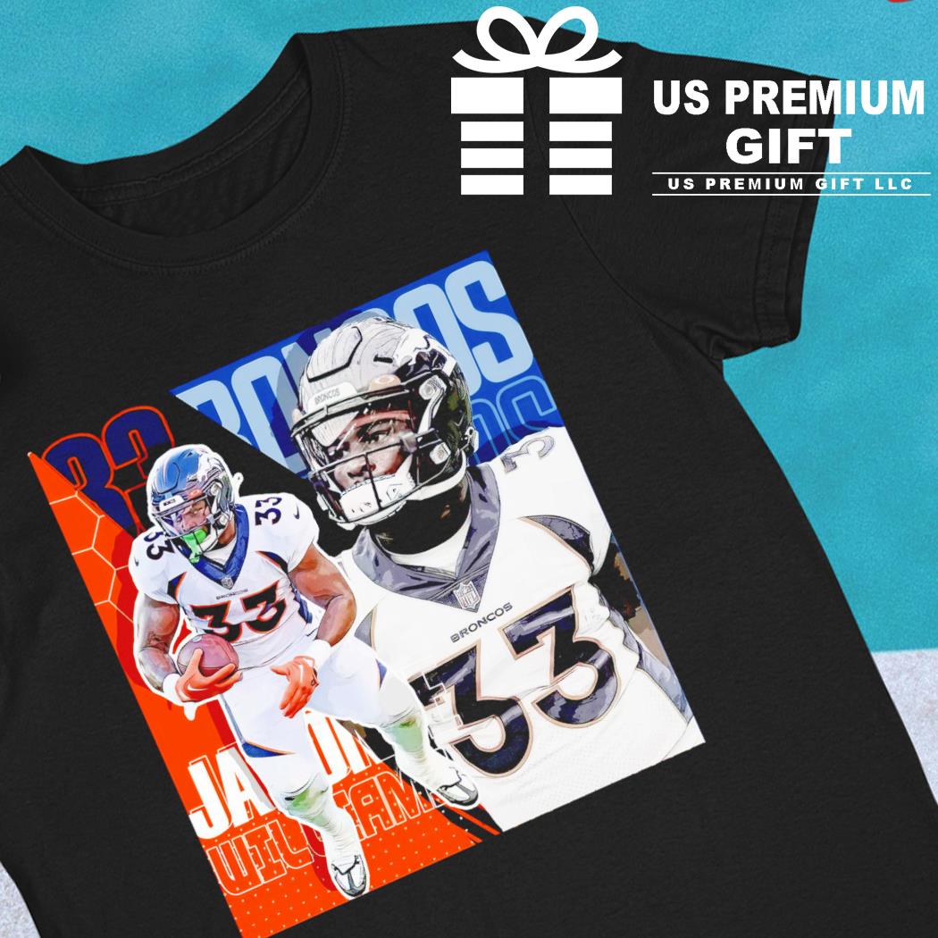 Javonte Williams 33 Denver Broncos player football poster shirt