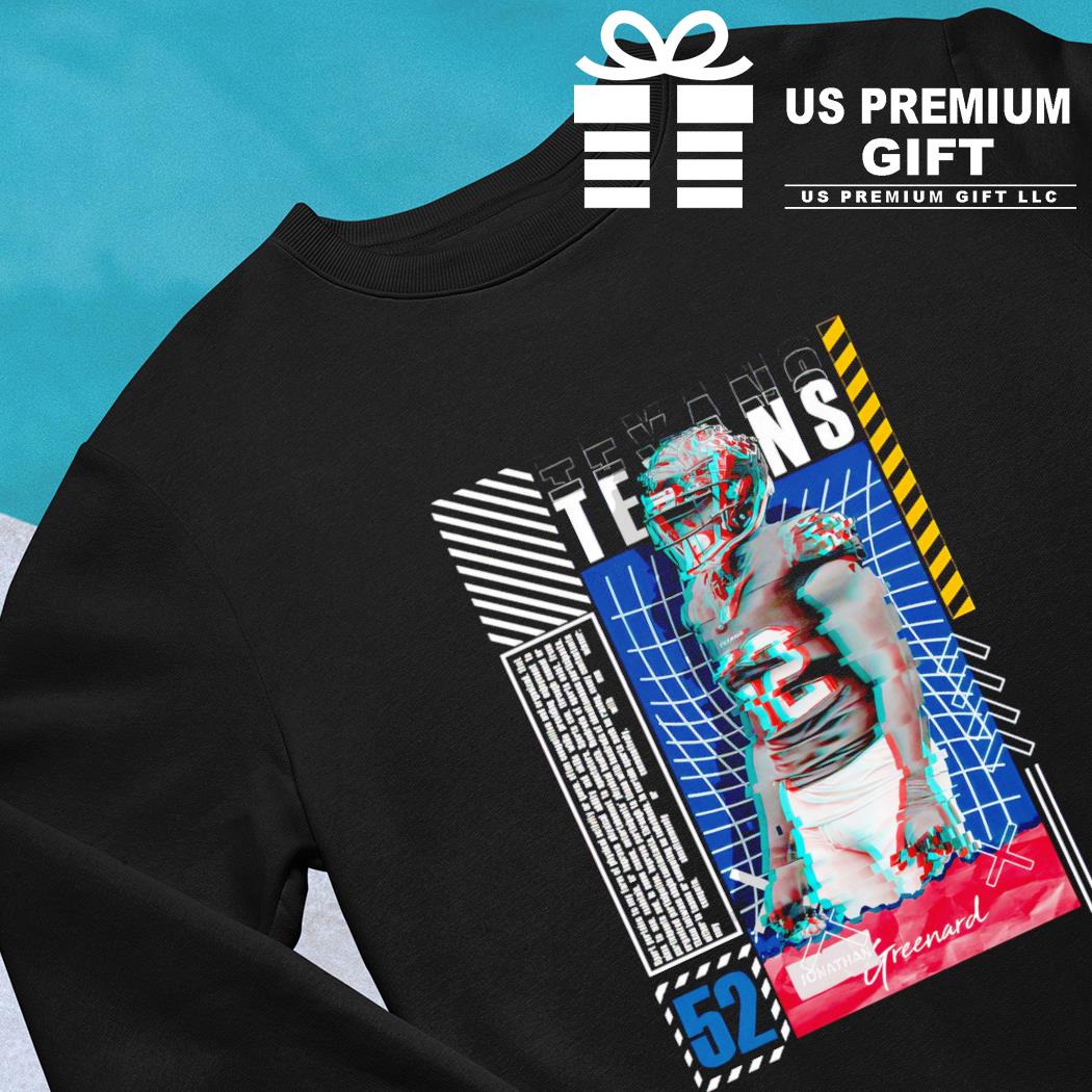 Jonathan Greenard 52 Houston Texans football player glitch poster gift shirt,  hoodie, sweater, long sleeve and tank top