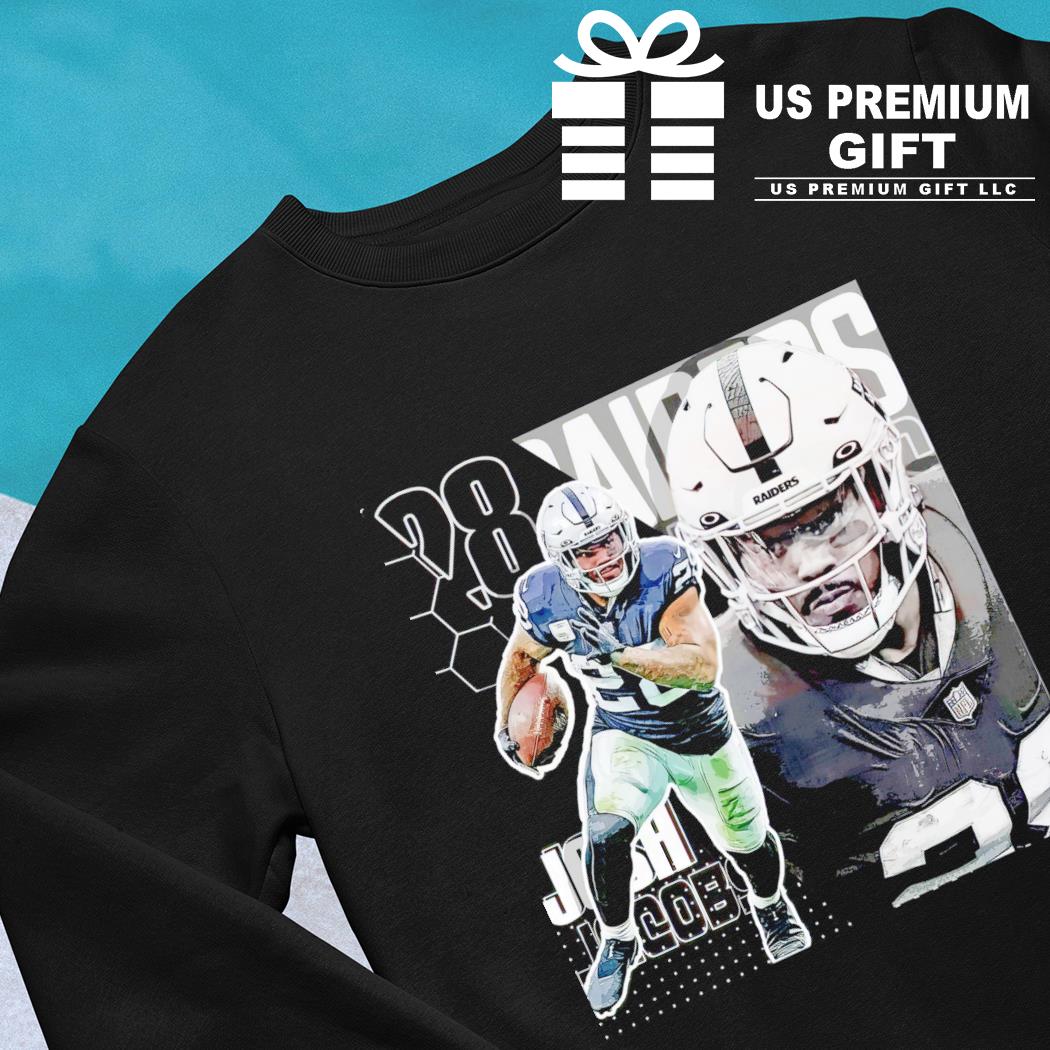 Josh Jacobs 28 Las Vegas Raiders football player poster gift shirt, hoodie,  sweater, long sleeve and tank top