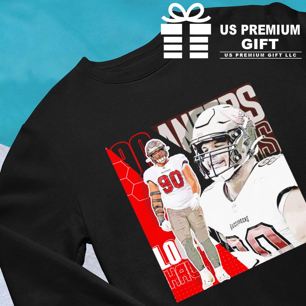 Logan Hall 90 Tampa Bay Buccaneers football player poster gift shirt,  hoodie, sweater, long sleeve and tank top