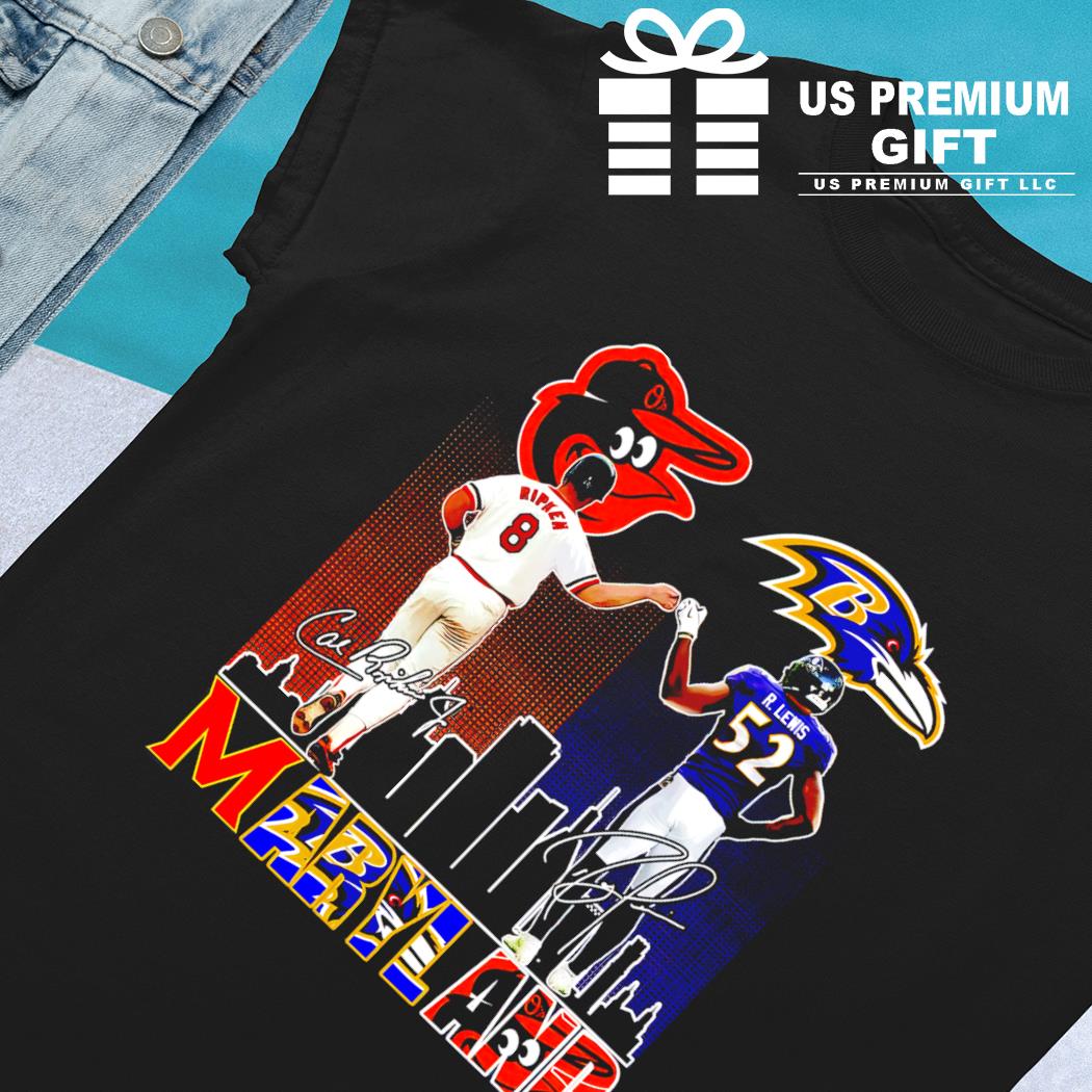 Funny maryland skyline 8 Cal Ripken Jr. 52 Ray Lewis players signatures  shirt – Emilytees – Shop trending shirts in the USA – Emilytees Fashion LLC  – Store  Collection Home Page