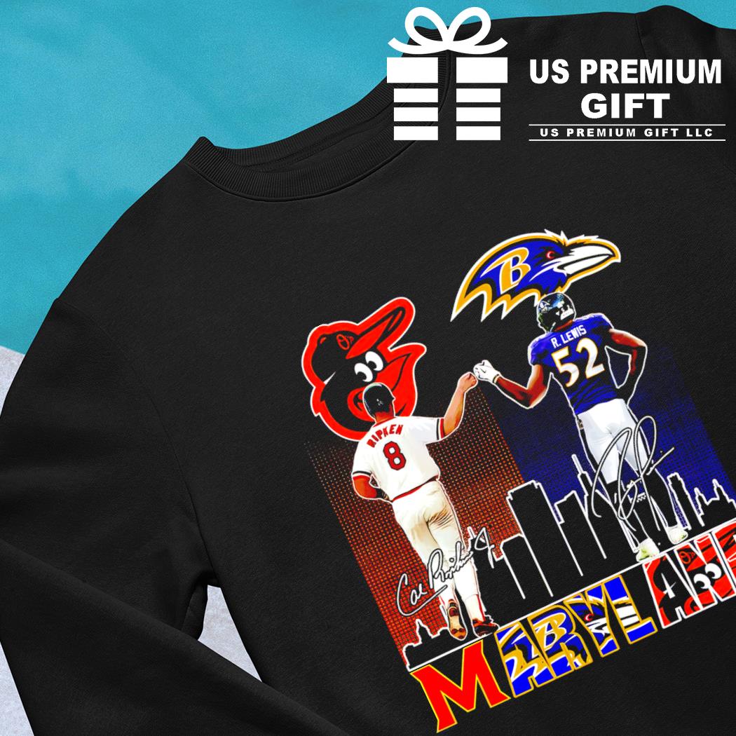 Funny maryland skyline 8 Cal Ripken Jr. 52 Ray Lewis players signatures  shirt – Emilytees – Shop trending shirts in the USA – Emilytees Fashion LLC  – Store  Collection Home Page