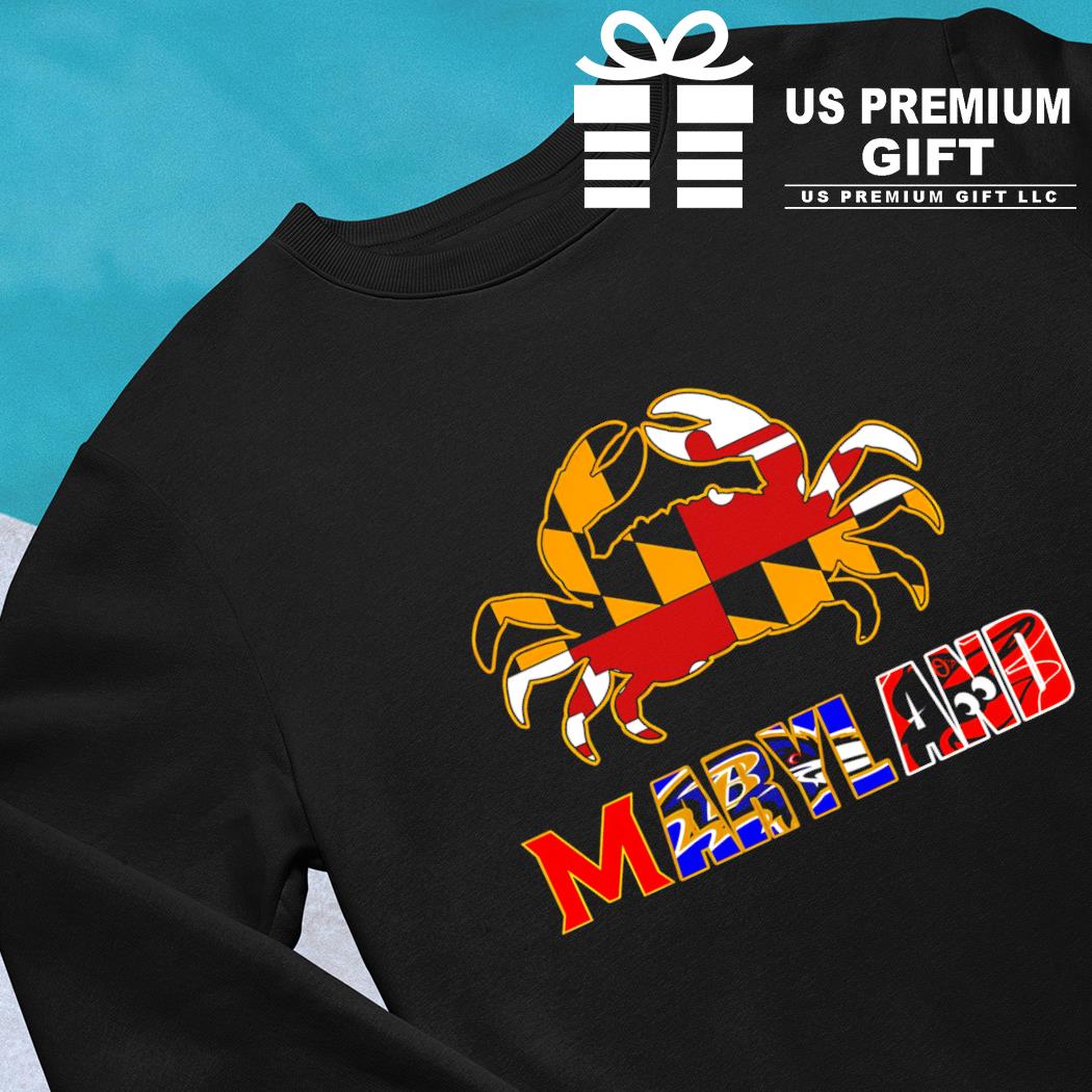 Maryland Flag Crab All-over Print Men's T-shirt 