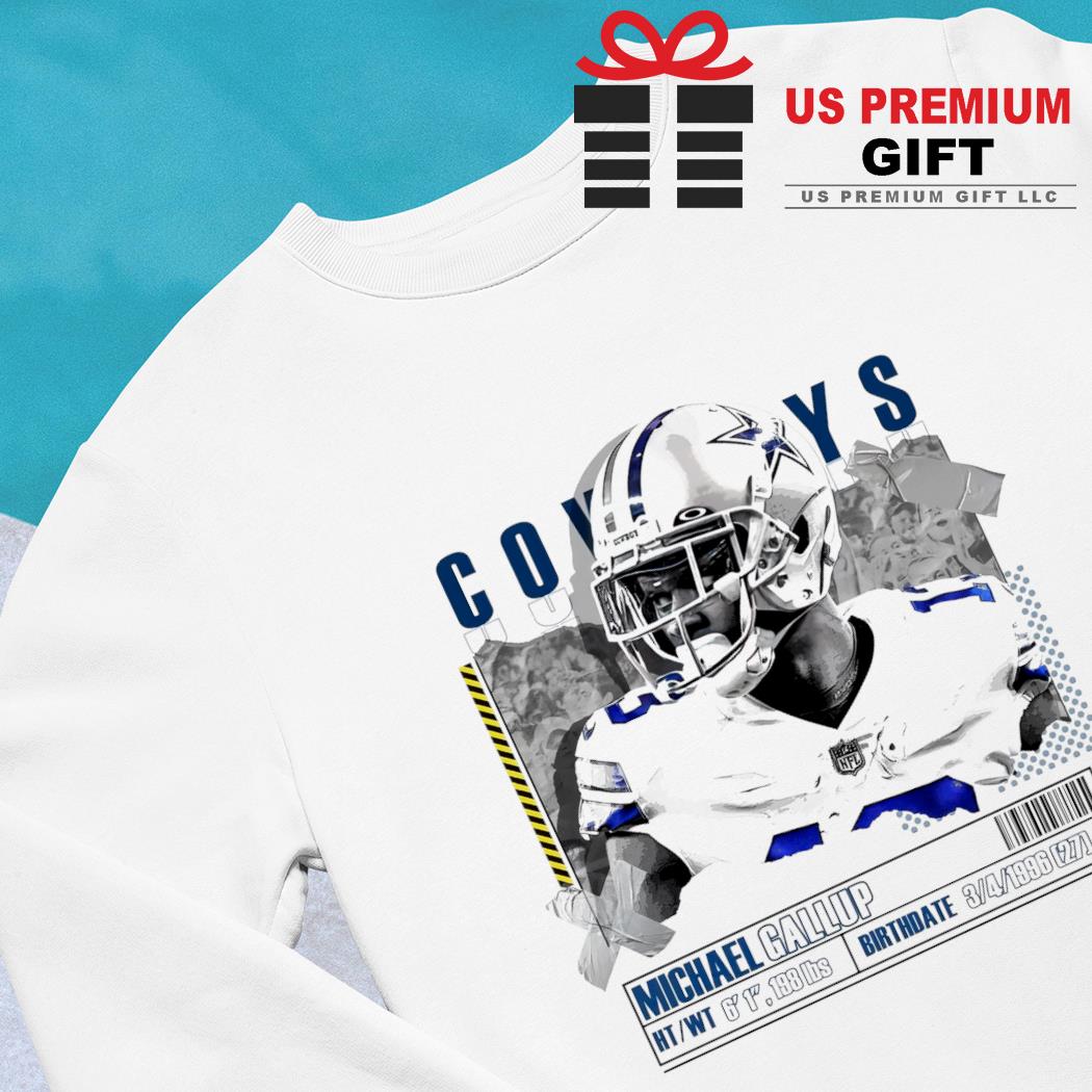 Michael Gallup T-shirt, Michael Gallup Football Cowboys T-shirt