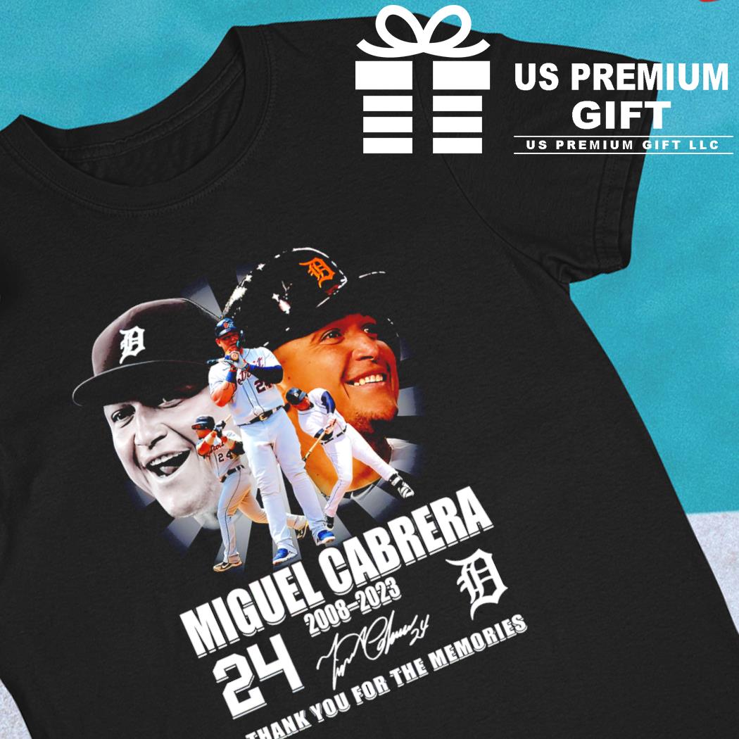 Miguel Cabrera 24 Signatures Detroit Tigers Signature Shirt - Limotees