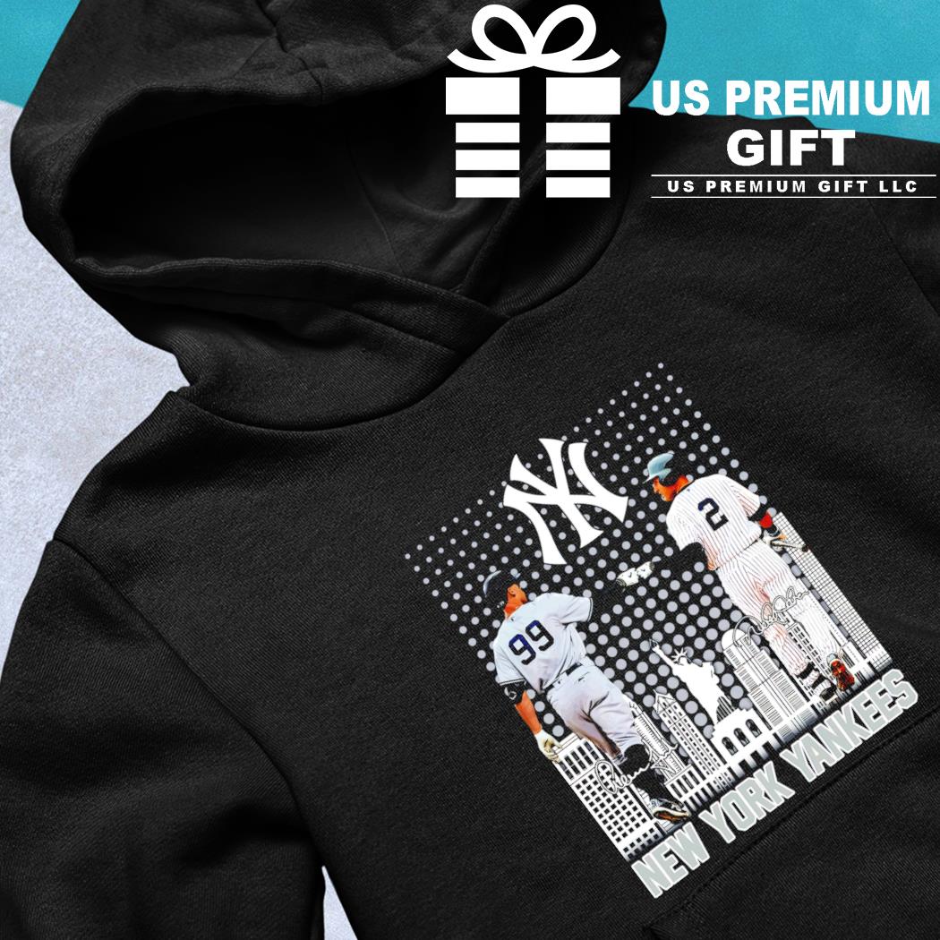 Official 99 Aaron Judge And 2 Derek Jeter New York Yankees Skyline  Signatures T-Shirt, hoodie, sweatshirt for men and women