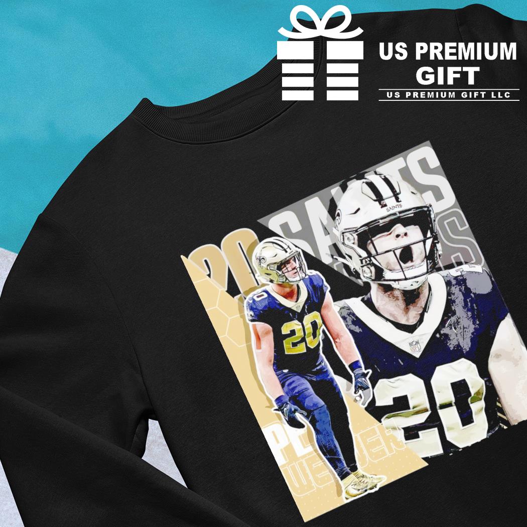 Pete Werner 20 New Orleans Saints football player poster gift shirt,  hoodie, sweater, long sleeve and tank top