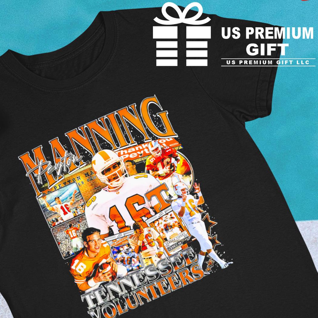 Peyton Manning 16 Tennessee Volunteers football player Vintage gift shirt,  hoodie, sweater, long sleeve and tank top
