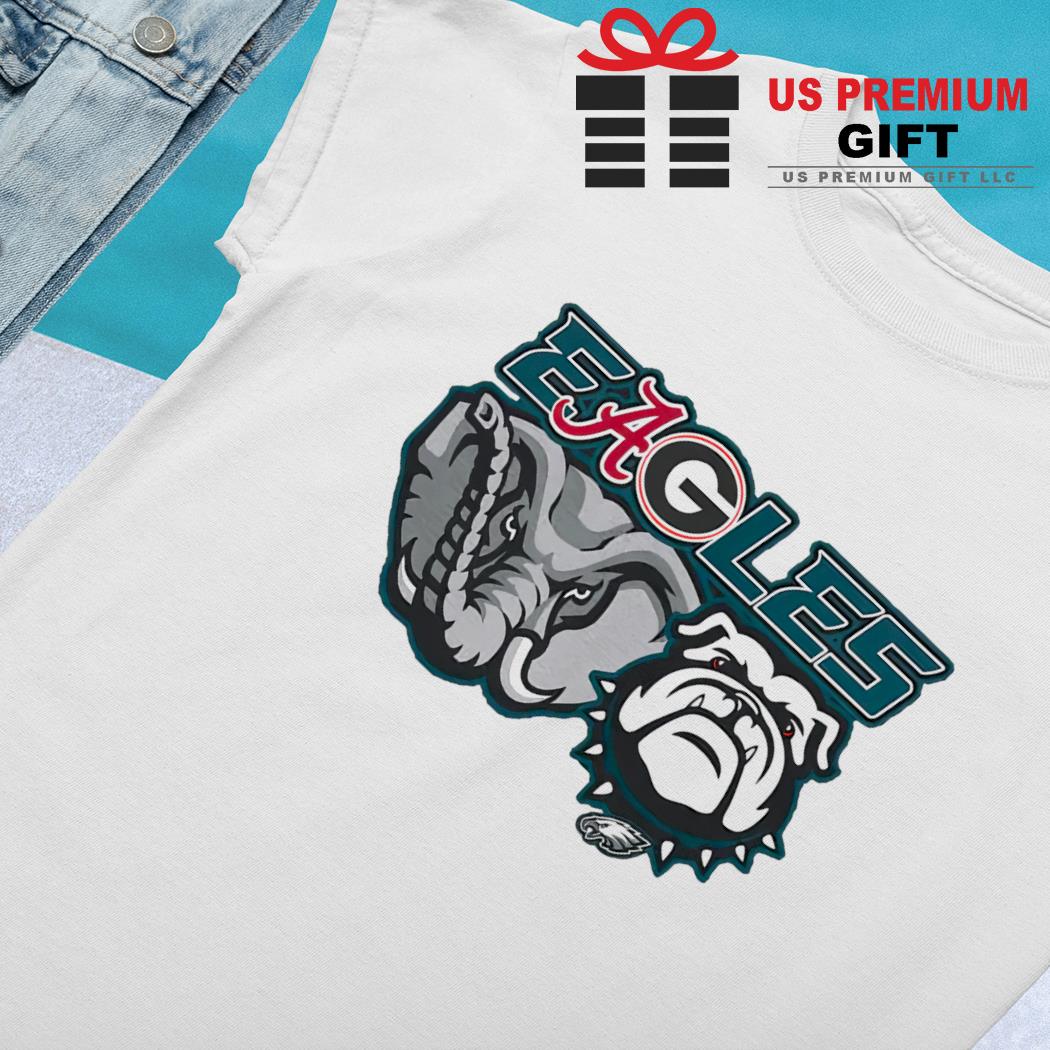 Philadelphia Alabama Georgia Bulldogs Eagles Logo Shirt