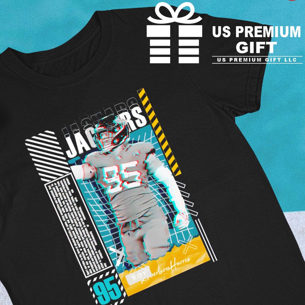 Roy Robertson-Harris 95 Jacksonville Jaguars football player glitch poster  gift shirt, hoodie, sweater, long sleeve and tank top