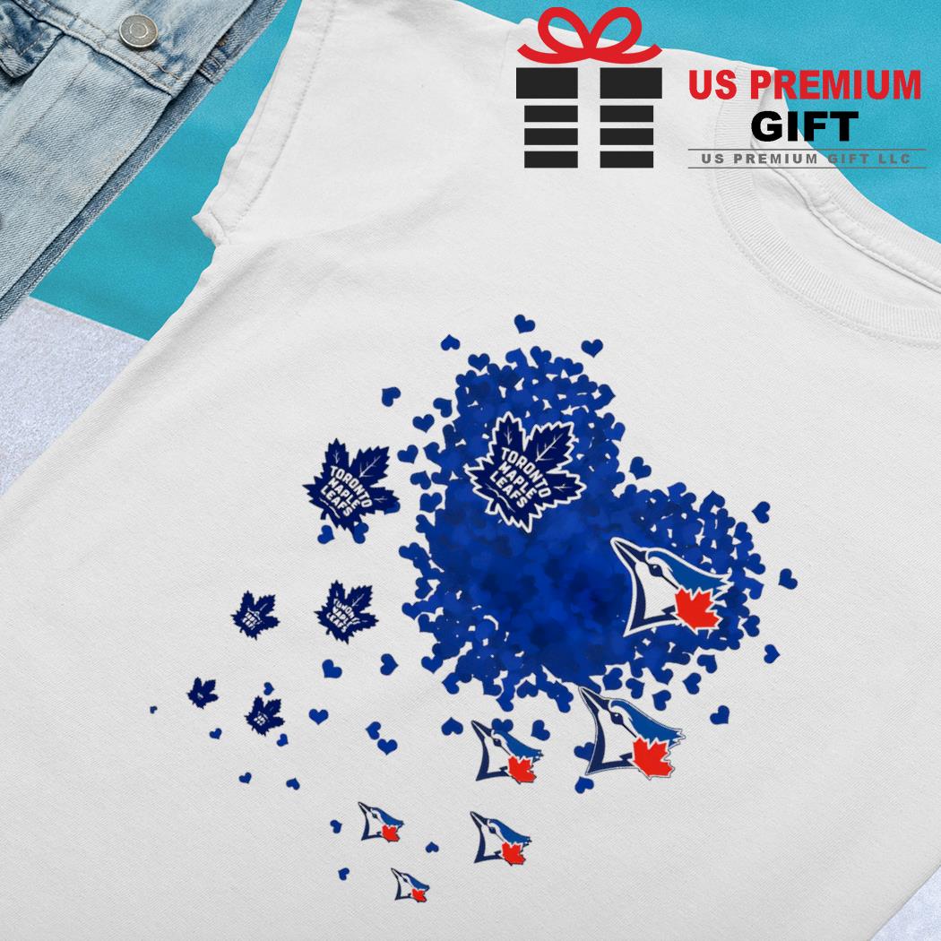 Unique Toronto Raptors Toronto Blue Jays Tiny Heart Shape T-shirt