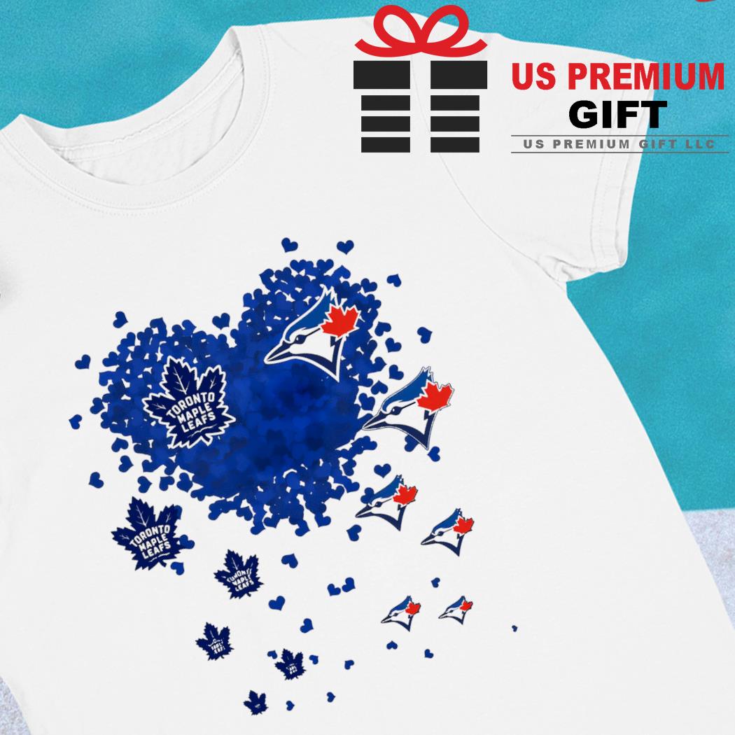 Toronto Mapple Leafs Toronto Blue Jays logo heart sport gift shirt, hoodie,  sweater, long sleeve and tank top
