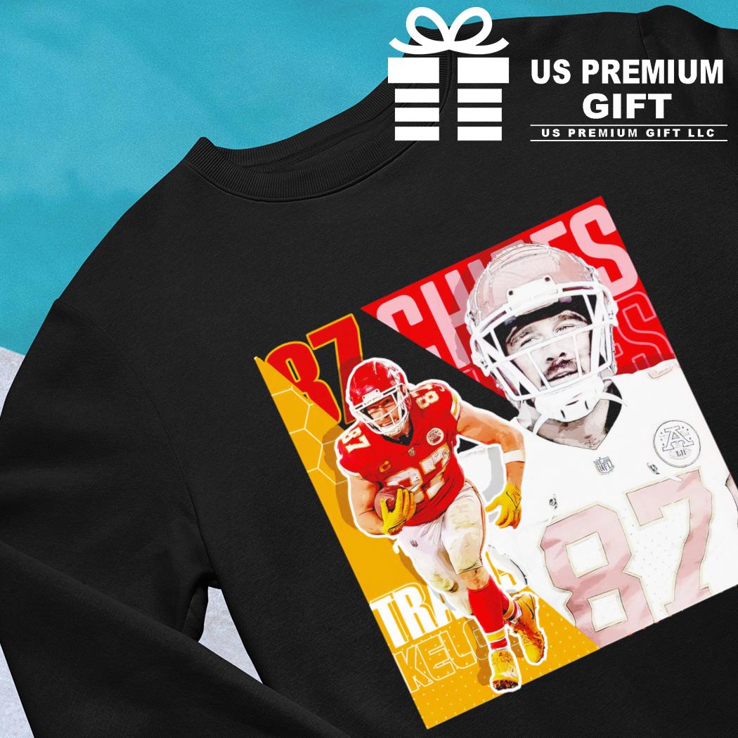 Travis Kelce Shirt 87 Splatter Pattern Kansas City Chiefs Gift