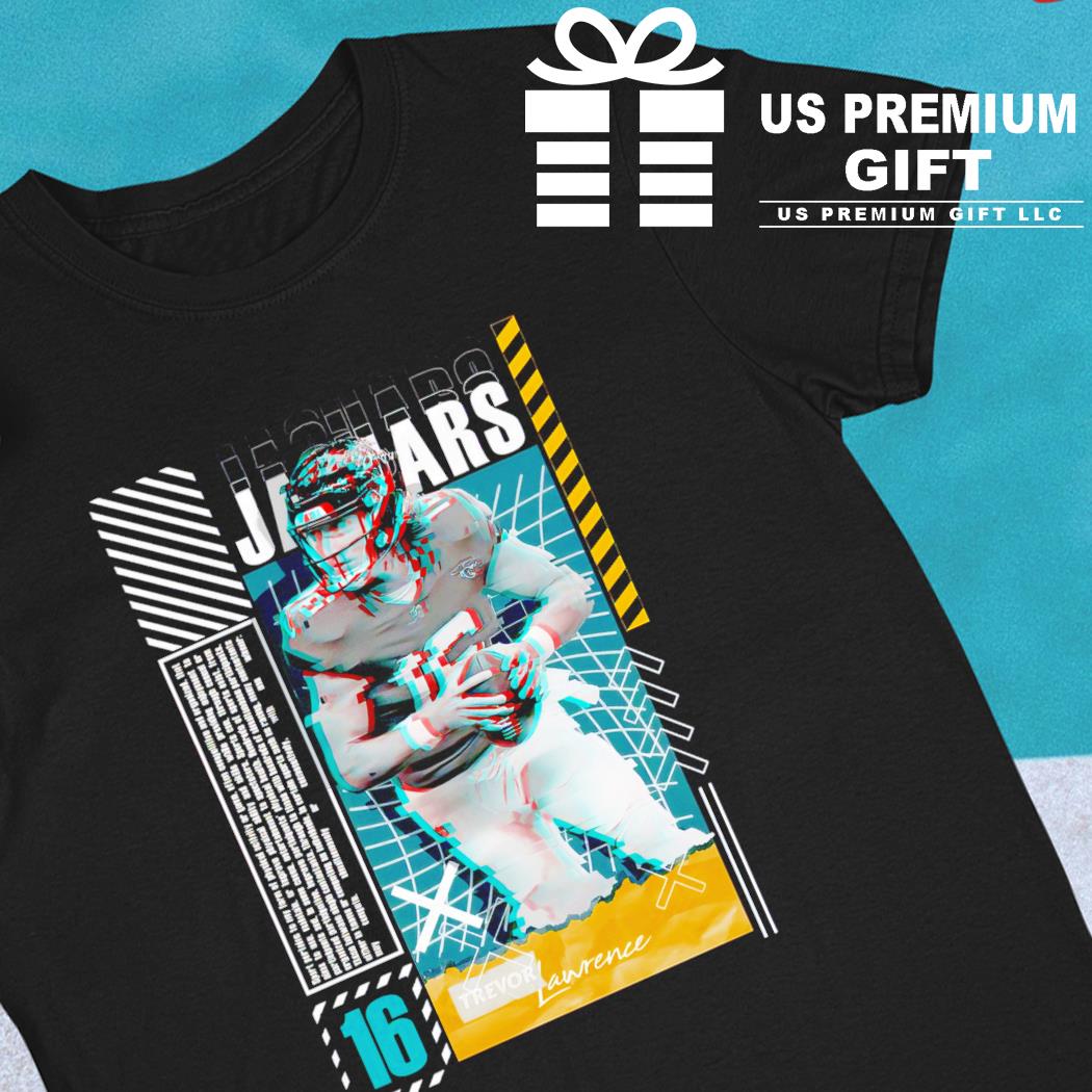 Trevor Lawrence 16 Jacksonville Jaguars football player glitch poster gift  shirt, hoodie, sweater, long sleeve and tank top