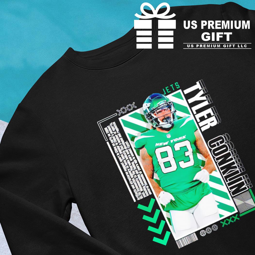 Tyler Conklin 83 New York Jets football player pose poster gift shirt,  hoodie, sweater, long sleeve and tank top