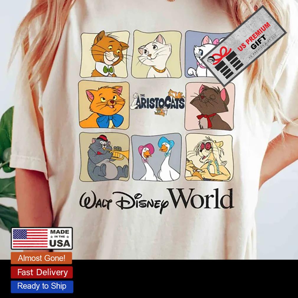 Aristocats Toulouse Marie and Berlioz Disney Tshirt Disney Sweatshirt  Embroidery Disney World 