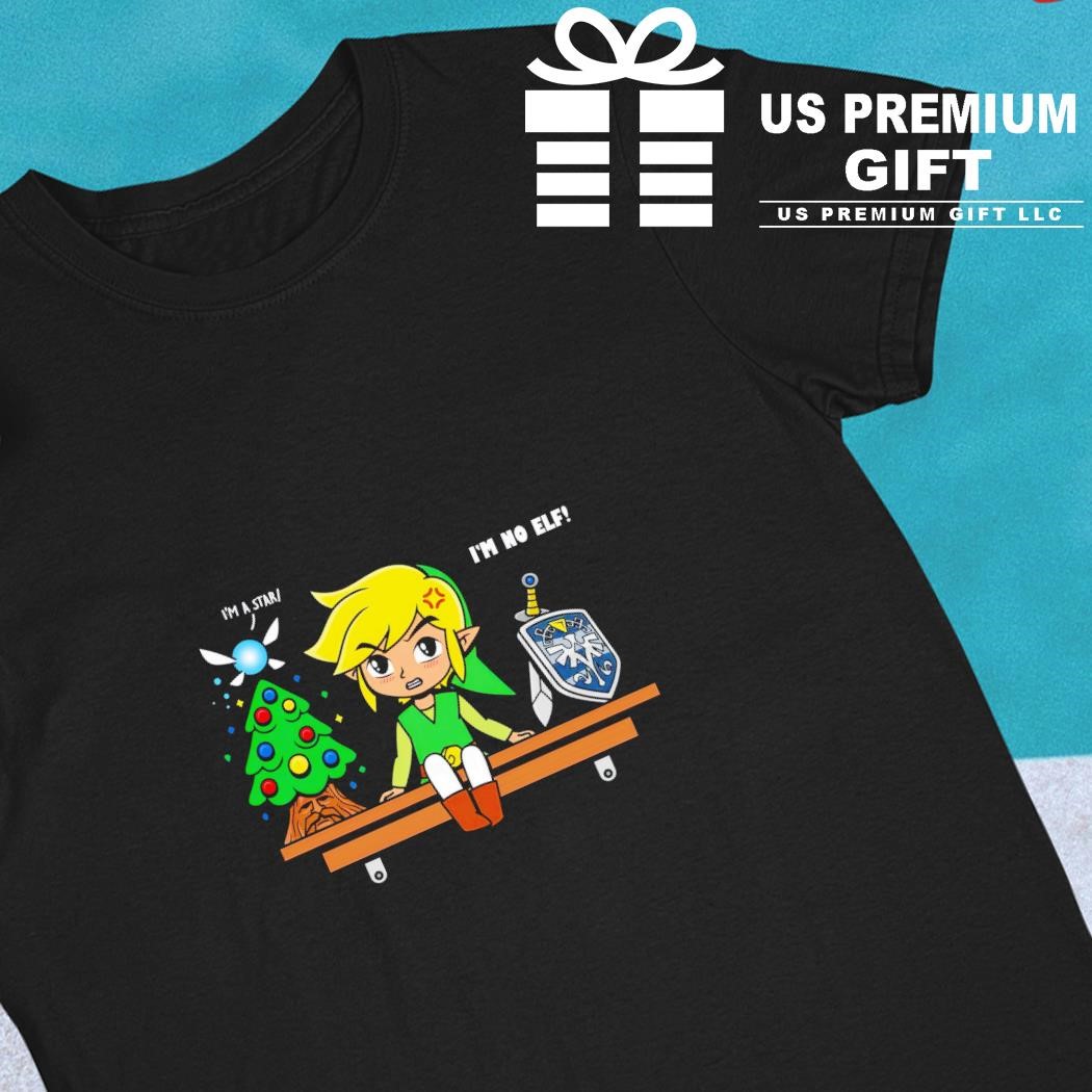 Legend of Zelda Link I'm no ELF I'm a star game character shirt